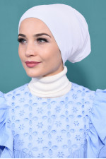 Boru Bone Sandy Kumaş Beyaz