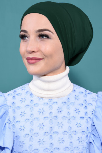 Boru Bone Sandy Kumaş Zümrüt Yeşili