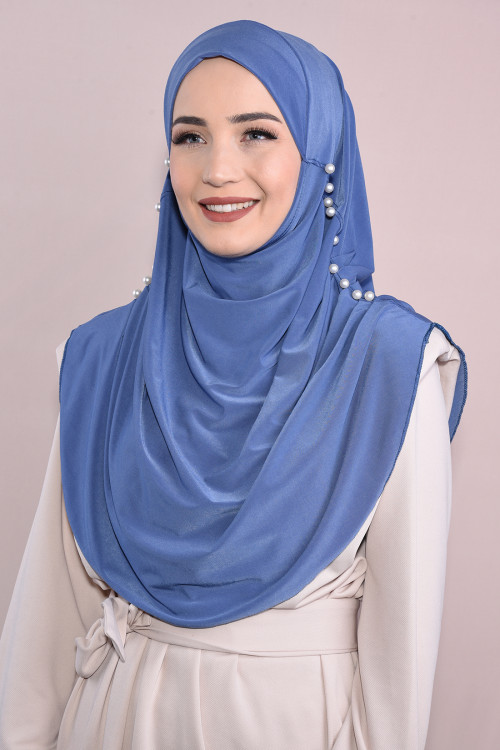 İncili Tesettür Hijab İndigo