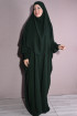 Medine İpeği Şal Ve Elbise Takım Zümrüt Yeşili