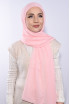 Şifon Boyunluklu Şal Somon 