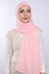 Şifon Boyunluklu Şal Somon 