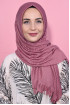 Pliseli Hijab Şal Rose