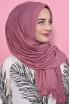 Pliseli Hijab Şal Rose