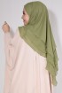 Tesettür Şifon Sufle Khimar Orta Boy Limoni