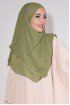Tesettür Şifon Sufle Khimar Orta Boy Limoni 
