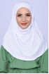 Boneli Pratik Hijab Beyaz 