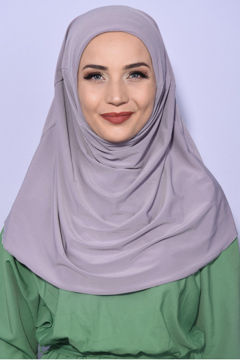 Boneli Pratik Hijab Gri 