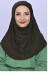 Boneli Pratik Hijab Haki Yeşili