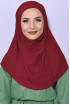 Boneli Pratik Hijab Kırmızı 