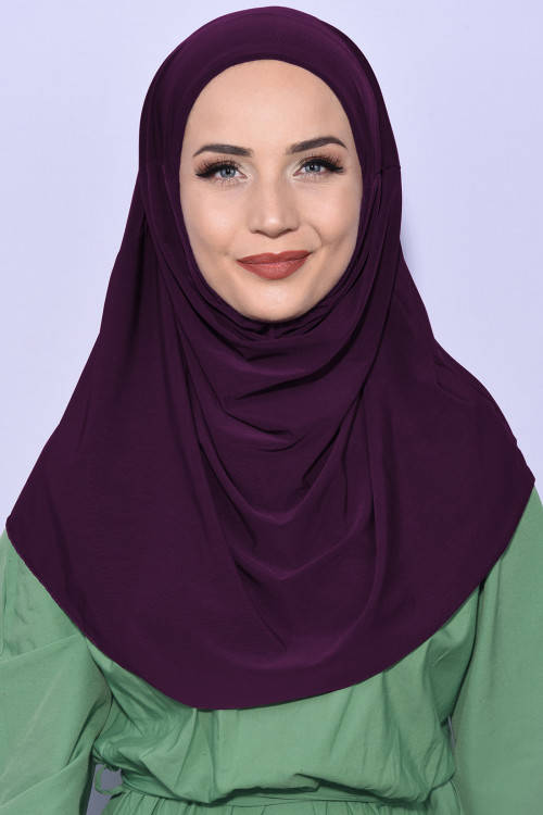 Boneli Pratik Hijab Mürdüm Boneli Pratik Hijab Mürdüm