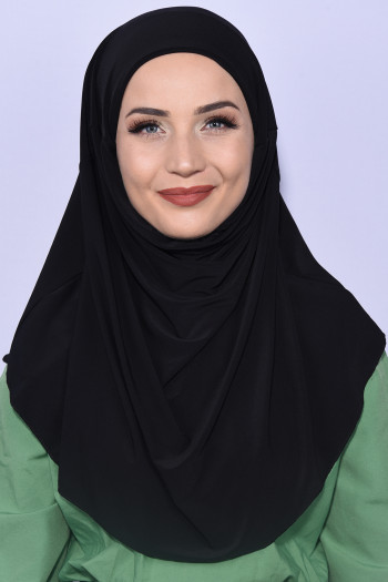 Boneli Pratik Hijab Siyah 