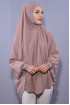 5 XL Peçeli Hijab Namaz Örtüsü Açık Vizon