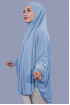 5 XL Peçeli Hijab Bebe Mavisi 