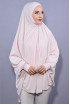 5 XL Peçeli Hijab Bej 