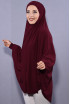 5 XL Peçeli Hijab Bordo 