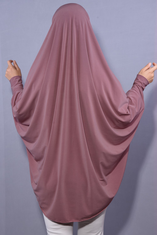 5 XL Peçeli Hijab Namaz Örtüsü Gül Kurusu 