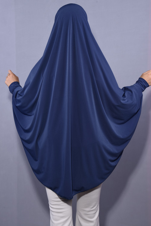 5 XL Peçeli Hijab Namaz Örtüsü  İndigo