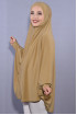 5 XL Peçeli Hijab Namaz Örtüsü Karamel