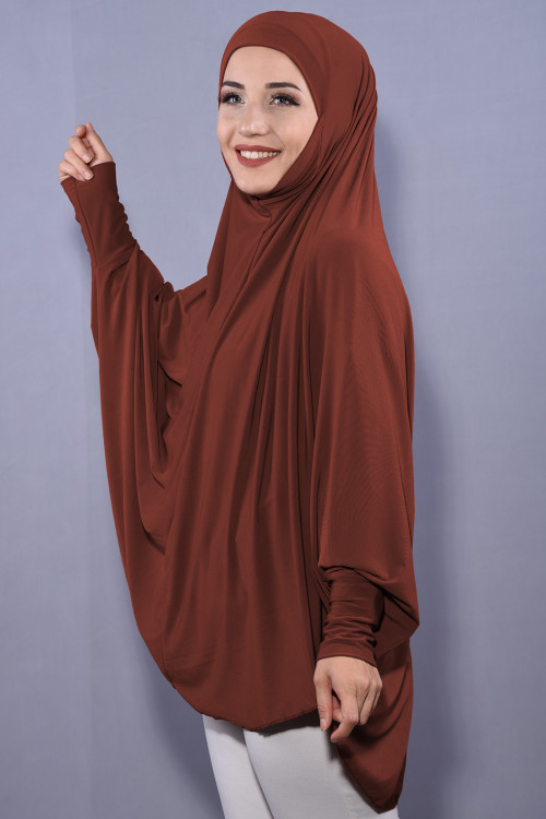 5 XL Peçeli Hijab Kiremit 