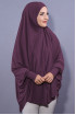 5 XL Peçeli Hijab Koyu Gül Kurusu 