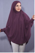 5 XL Peçeli Hijab Koyu Gül Kurusu 