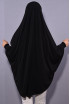 5 XL Peçeli Hijab Namaz Örtüsü Siyah 