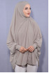 5 XL Peçeli Hijab Taş Rengi