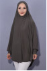 5 XL Peçeli Hijab Namaz Örtüsü Vizon 