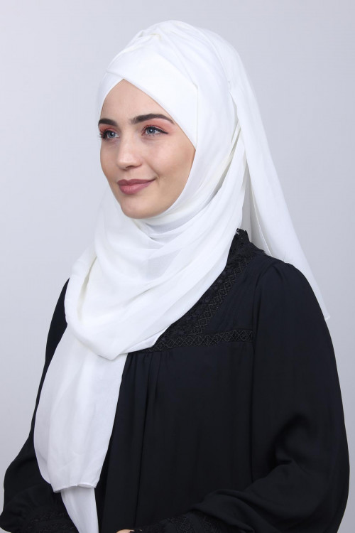 Bone Şal Ekru Bone Şal Ekru