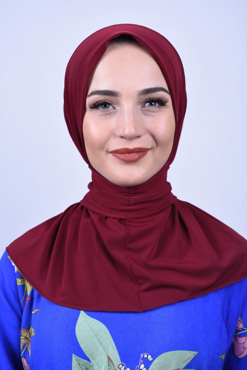 Çıtçıtlı Fular Şal Bordo Çıtçıtlı Fular Şal Bordo