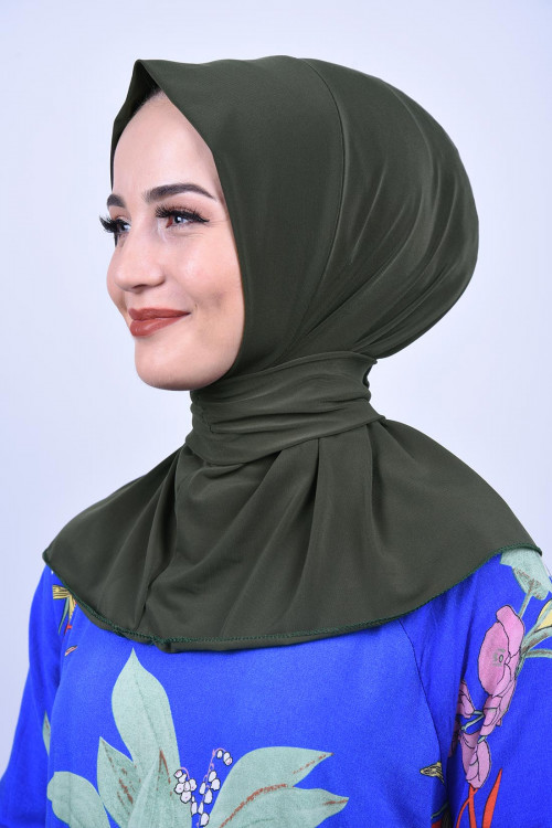 Çıtçıtlı Fular Şal Haki Yeşili Çıtçıtlı Fular Şal Haki Yeşili
