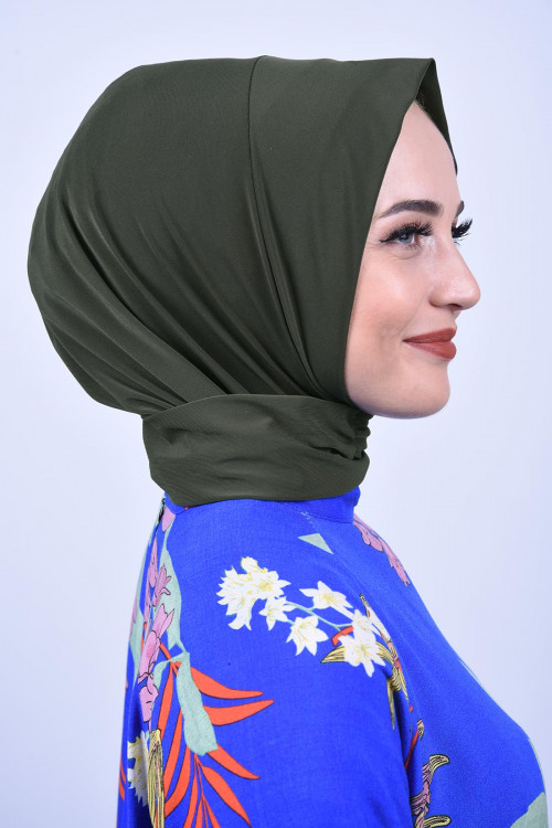 Çıtçıtlı Fular Şal Haki Yeşili Çıtçıtlı Fular Şal Haki Yeşili