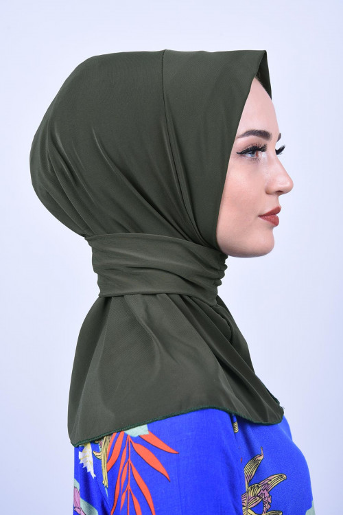 Çıtçıtlı Fular Şal Haki Yeşili Çıtçıtlı Fular Şal Haki Yeşili