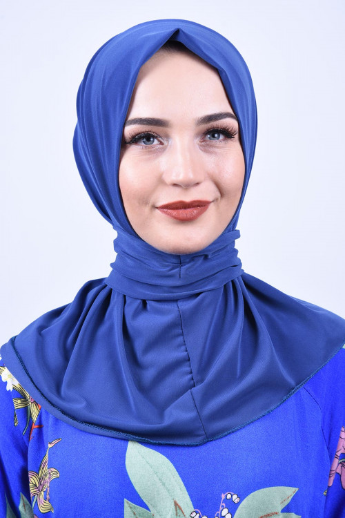 Çıtçıtlı Fular Şal İndigo Çıtçıtlı Fular Şal İndigo
