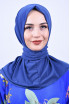 Çıtçıtlı Fular Şal İndigo Çıtçıtlı Fular Şal İndigo