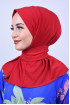 Çıtçıtlı Fular Şal Kırmızı Çıtçıtlı Fular Şal Kırmızı