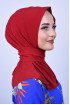 Çıtçıtlı Fular Şal Kırmızı Çıtçıtlı Fular Şal Kırmızı