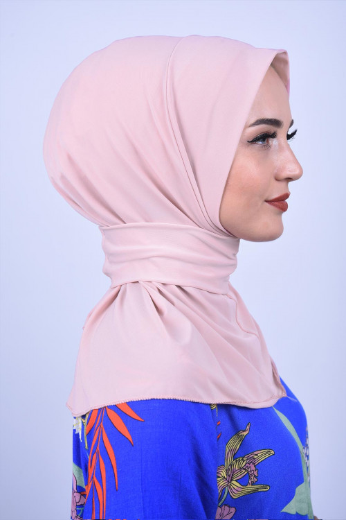 Çıtçıtlı Fular Şal Somon Çıtçıtlı Fular Şal Somon