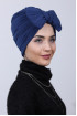 Dolgulu Fiyonklu Bone İndigo Dolgulu Fiyonklu Bone İndigo