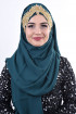 Jewel Crown Taşlı Şal Zümrüt Gümüş Jewel Crown Taşlı Şal Zümrüt Gümüş