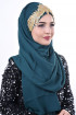 Jewel Crown Taşlı Şal Zümrüt Gümüş Jewel Crown Taşlı Şal Zümrüt Gümüş