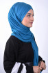 Penye 3 Bantlı Şal Petrol Mavisi