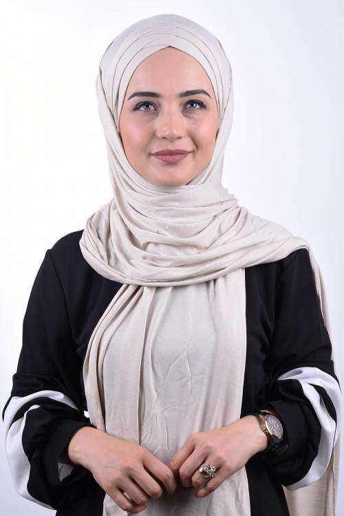 Penye 3 Bantlı Şal Taş 