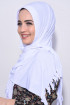 Pratik Hijab Şal Beyaz