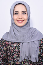 Pratik Hijab Şal Gri 