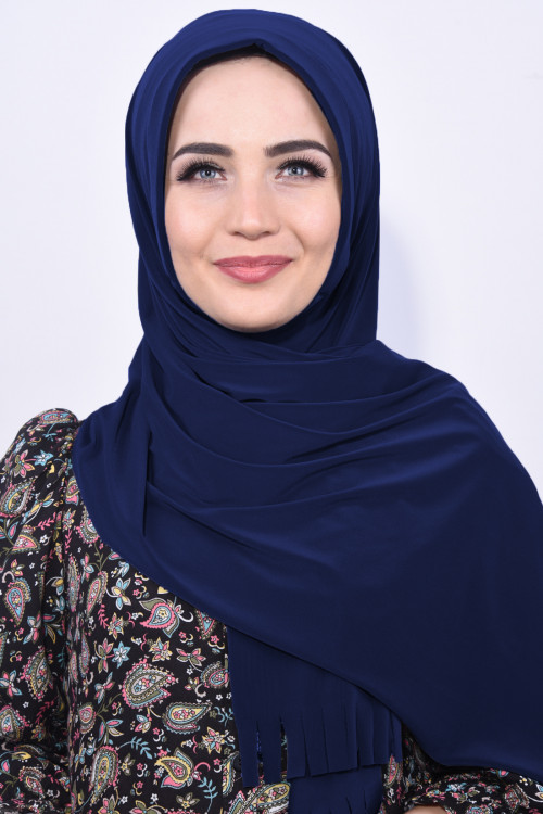 Pratik Hijab Şal Lacivert 