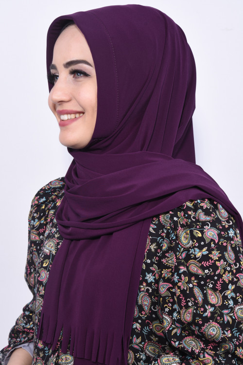 Pratik Hijab Şal Mor 