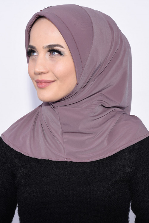 Pratik Pullu Hijab  Leylak