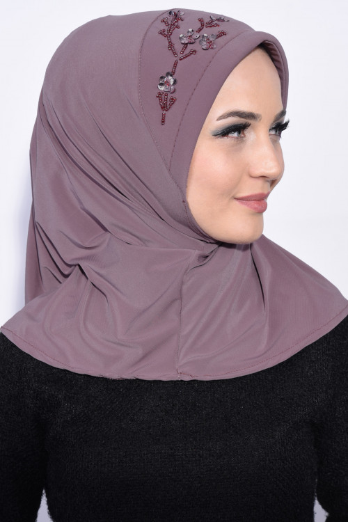 Pratik Pullu Hijab  Leylak